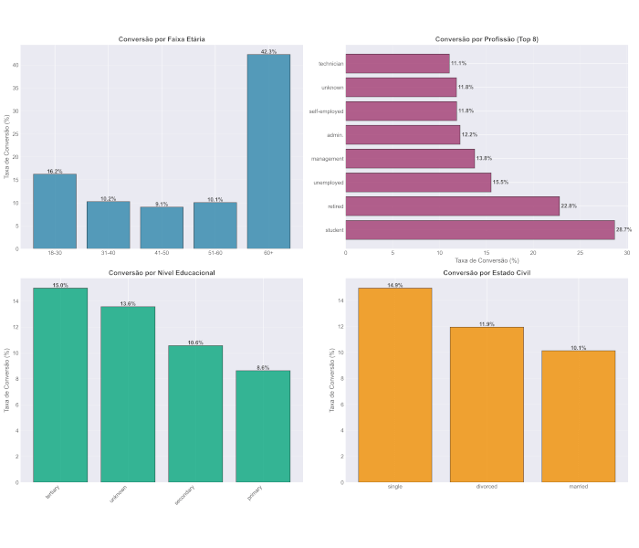 Análise demográfica de conversão
