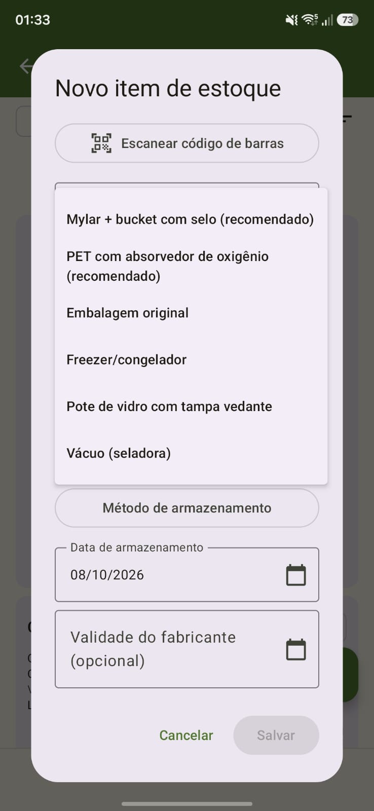 Geração automática de qr codes